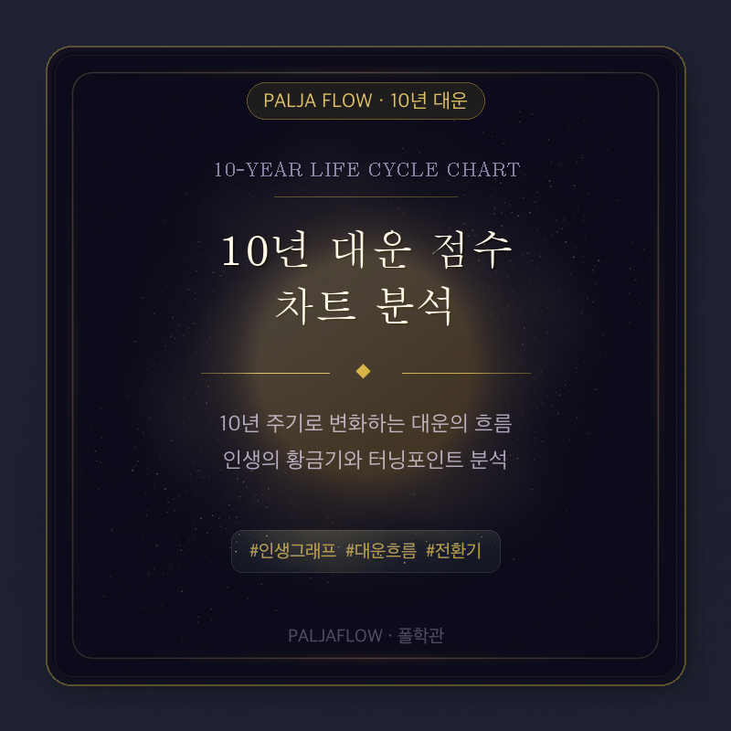 10년 대운 차트 & 이직운 분석