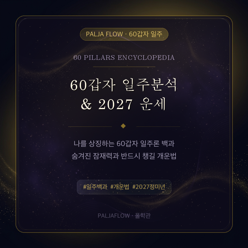 60갑자 일주분석 & 2027 운세